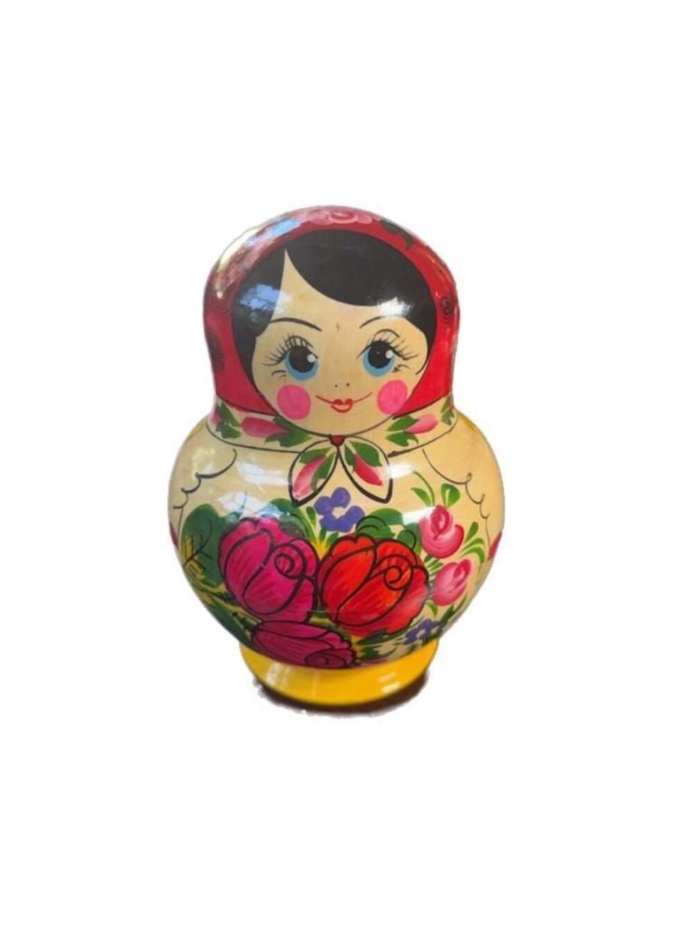 Traditional Hand-Painted Wooden Matryoshka Nesting Dolls 10-Piece Set